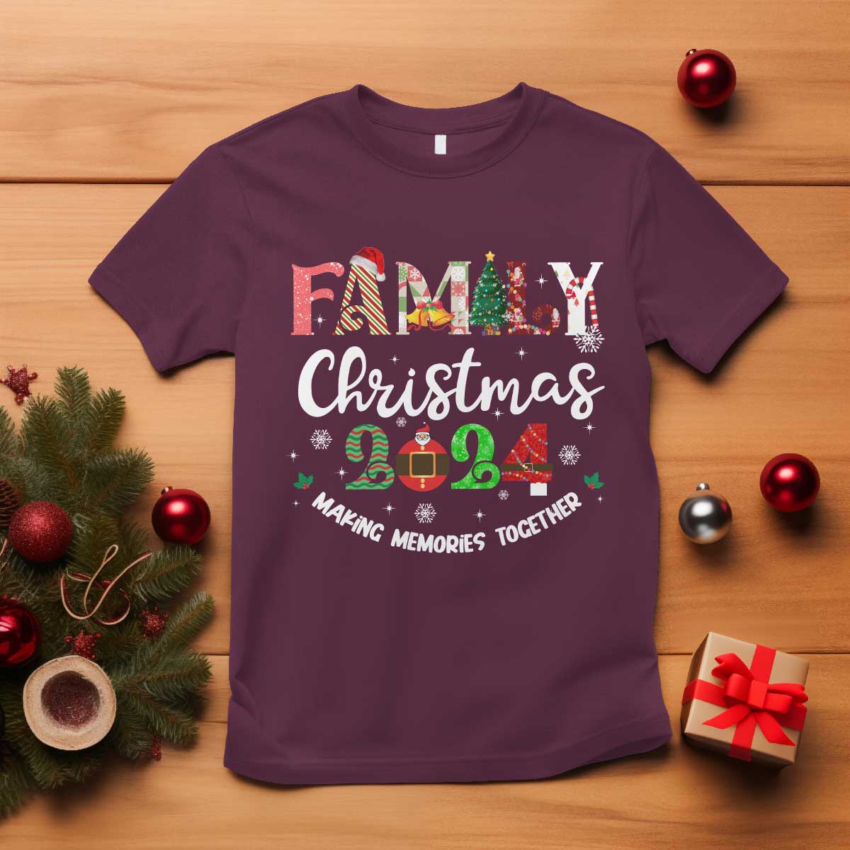 Matching Family Christmas T Shirt Funny Group Xmas Festive Mom Dad Kids Tees - Wonder Print Shop