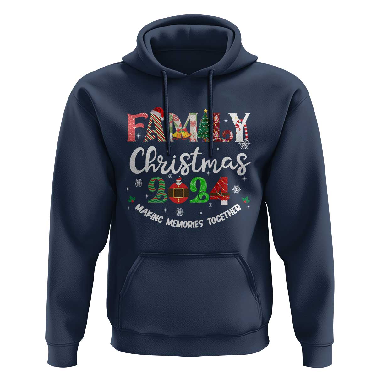 Matching Family Christmas Hoodie Funny Group Xmas Festive Mom Dad Kids Tees