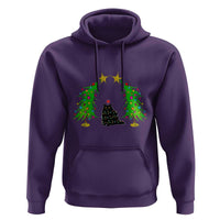 Cute Cat Christmas Hoodie Kitty Cat Lover Xmas Tree Lights