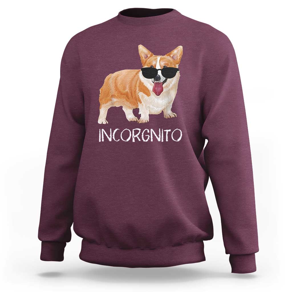Incorgnito Funny Welsh Corgi Owner Dog Lover Sweatshirt - Wonder Print Shop