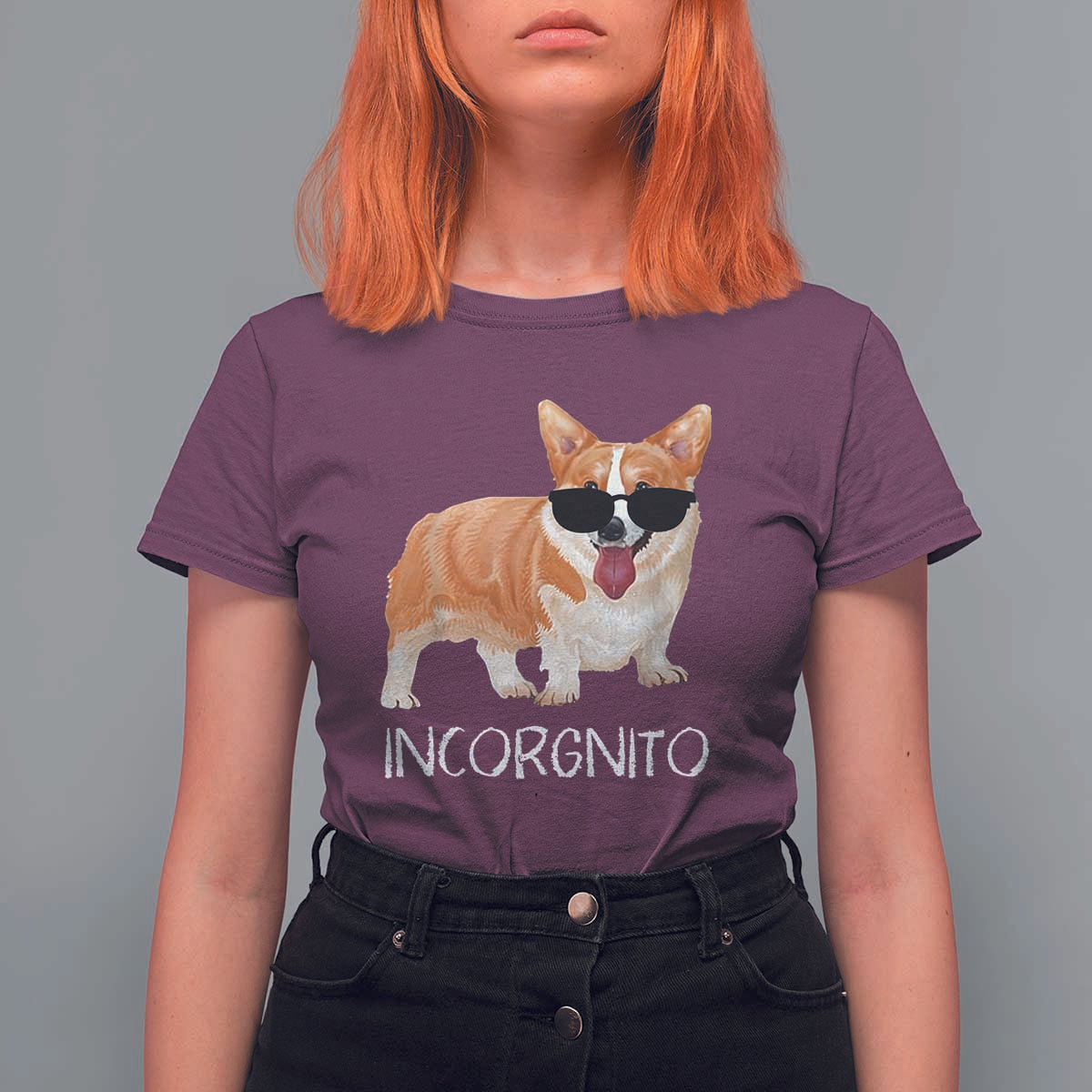 Incorgnito Funny Welsh Corgi Owner Dog Lover T Shirt For Women - Wonder Print Shop