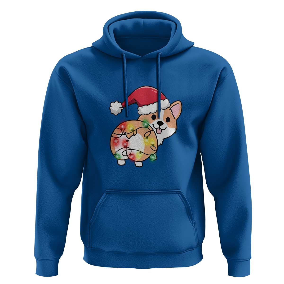 Christmas Corgi Dog Hoodie Cute Animal Pet Puppy Lover Gift Xmas Lights