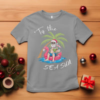 Hawaiian Christmas Hawaii Santa T Shirt Tis The Sea Sun Beach Hawaii Xmas In July Tropical Xmas Gift Family Holiday - Wonder Print Shop