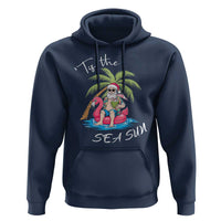Hawaiian Christmas Hawaii Santa Hoodie Tis The Sea Sun Beach Hawaii Xmas In July Tropical Xmas Gift Family Holiday