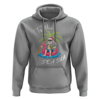 Hawaiian Christmas Hawaii Santa Hoodie Tis The Sea Sun Beach Hawaii Xmas In July Tropical Xmas Gift Family Holiday