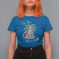Hawaiian Christmas Hawaii Santa T Shirt For Women Tis The Sea Sun Beach Hawaii Xmas In July Tropical Xmas Gift Family Holiday - Wonder Print Shop