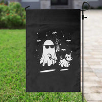 Halloween Ghost Dog Garden Flag Retro Spooky Season Boo Sheet - Wonder Print Shop