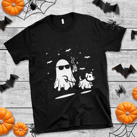 Halloween Ghost Dog T Shirt Retro Spooky Season - Wonder Print Shop