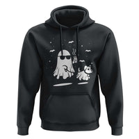 Halloween Ghost Dog Hoodie Retro Spooky Season