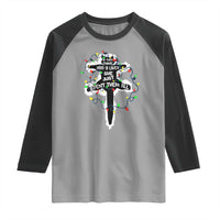 Funny Cat Christmas Raglan Shirt Pussy-cat If That Thing Had Nine Lives She Just Spent Them All Meowy Catmas Gift