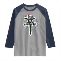 Funny Cat Christmas Raglan Shirt Pussy-cat If That Thing Had Nine Lives She Just Spent Them All Meowy Catmas Gift