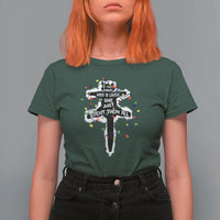 Funny Cat Christmas T Shirt For Women Pussy-cat If That Thing Had Nine Lives She Just Spent Them All Meowy Catmas Gift - Wonder Print Shop