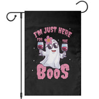 Halloween Women Ghost Cute Funny Garden Flag I'm Just Here For The Boos - Wonder Print Shop