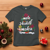 Hawaiian Christmas Tree T Shirt Mele Kalikimaka Beach Family Vacation Xmas Hawaii Santa - Wonder Print Shop