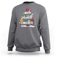 Hawaiian Christmas Tree Sweatshirt Mele Kalikimaka Beach Family Vacation Xmas Hawaii Santa - Wonder Print Shop