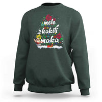 Hawaiian Christmas Tree Sweatshirt Mele Kalikimaka Beach Family Vacation Xmas Hawaii Santa - Wonder Print Shop