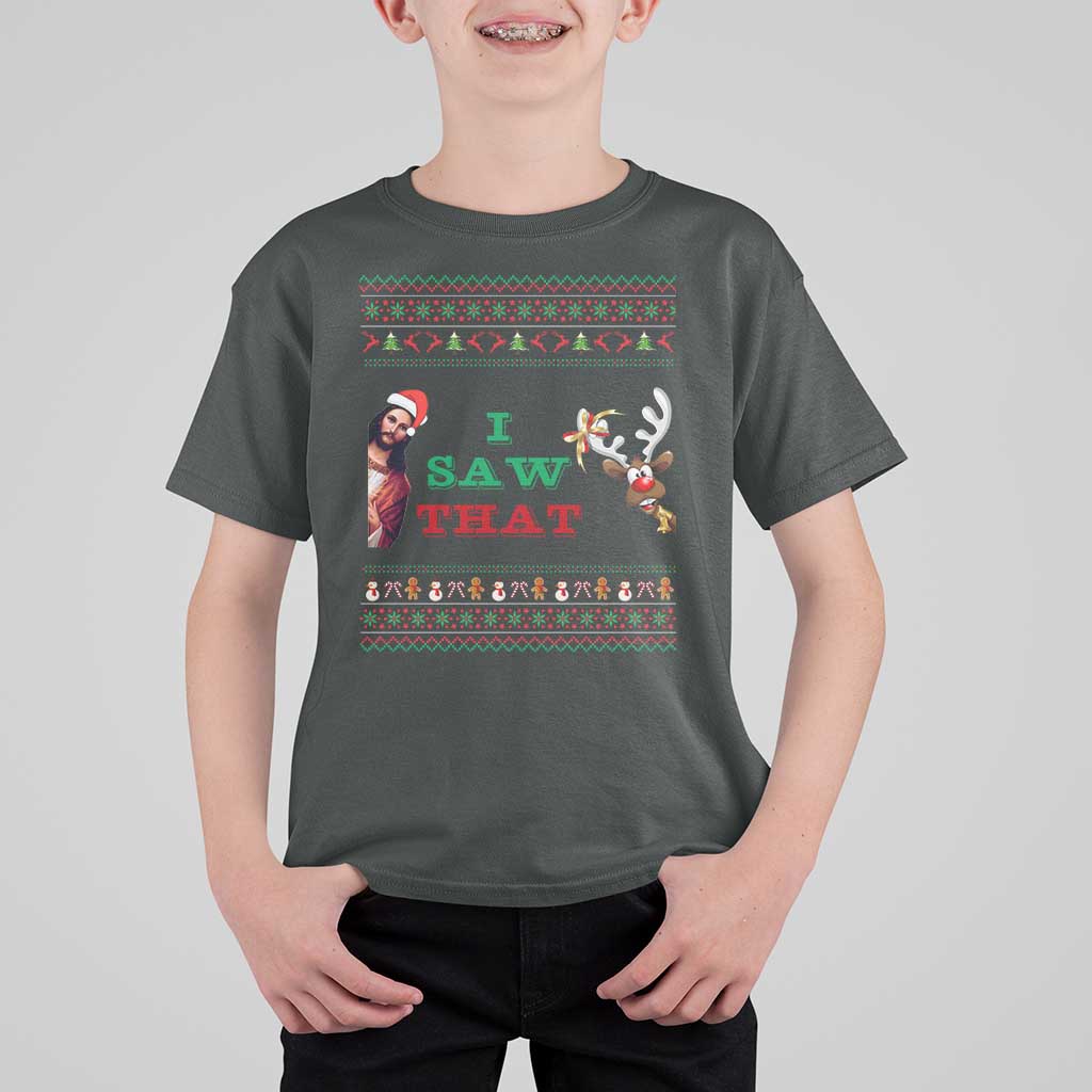 Jesus I Saw That Meme T Shirt For Kid Funny Ugly Christmas Religious Christian - Wonder Print Shop