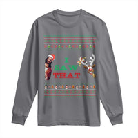 Jesus I Saw That Meme Long Sleeve Shirt Funny Ugly Christmas Religious Christian - Wonder Print Shop