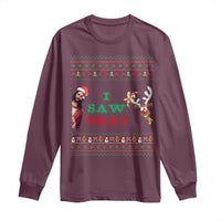 Jesus I Saw That Meme Long Sleeve Shirt Funny Ugly Christmas Religious Christian - Wonder Print Shop