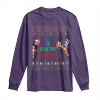 Jesus I Saw That Meme Long Sleeve Shirt Funny Ugly Christmas Religious Christian - Wonder Print Shop