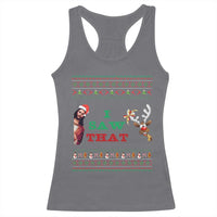 Jesus I Saw That Meme Racerback Tank Top Funny Ugly Christmas Religious Christian - Wonder Print Shop