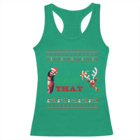 Jesus I Saw That Meme Racerback Tank Top Funny Ugly Christmas Religious Christian - Wonder Print Shop