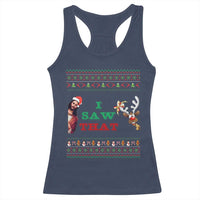 Jesus I Saw That Meme Racerback Tank Top Funny Ugly Christmas Religious Christian - Wonder Print Shop