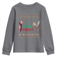 Jesus I Saw That Meme Youth Sweatshirt Funny Ugly Christmas Religious Christian - Wonder Print Shop