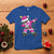 Dabbing Santa T Shirt Xmas Lights Pink Christmas Gifts - Wonder Print Shop