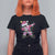 Dabbing Santa T Shirt For Women Xmas Lights Pink Christmas Gifts - Wonder Print Shop
