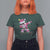 Dabbing Santa T Shirt For Women Xmas Lights Pink Christmas Gifts - Wonder Print Shop