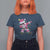 Dabbing Santa T Shirt For Women Xmas Lights Pink Christmas Gifts - Wonder Print Shop