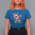 Dabbing Santa T Shirt For Women Xmas Lights Pink Christmas Gifts - Wonder Print Shop