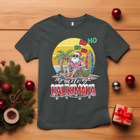 Mele Kalikimaka Hawaiian Christmas In July Hawaii Santa T Shirt Xmas Family Beach Vacation - Wonder Print Shop
