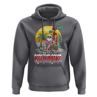 Mele Kalikimaka Hawaiian Christmas In July Hawaii Santa Hoodie Xmas Family Beach Vacation