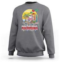 Mele Kalikimaka Hawaiian Christmas In July Hawaii Santa Sweatshirt Xmas Family Beach Vacation - Wonder Print Shop