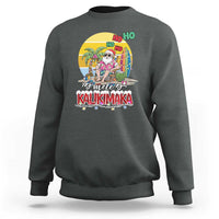 Mele Kalikimaka Hawaiian Christmas In July Hawaii Santa Sweatshirt Xmas Family Beach Vacation - Wonder Print Shop