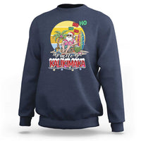 Mele Kalikimaka Hawaiian Christmas In July Hawaii Santa Sweatshirt Xmas Family Beach Vacation - Wonder Print Shop