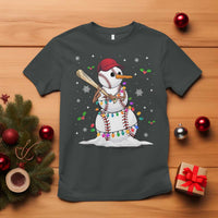 Christmas Baseball Player T Shirt Snowman Balls Xmas Gifts Santa Sports Men Boys - Wonder Print Shop