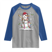 Christmas Baseball Player Raglan Shirt Snowman Balls Xmas Gifts Santa Sports Men Boys