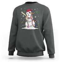 Christmas Baseball Player Sweatshirt Snowman Balls Xmas Gifts Santa Sports Men Boys - Wonder Print Shop