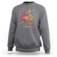 Christmas Flamingo Sweatshirt Tropical Xmas Family Beach Vacation - Wonder Print Shop