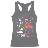 Christmas Flamingo Racerback Tank Top Hawaii Christmas Xmas Lights Tree