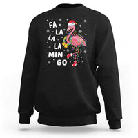 Christmas Flamingo Sweatshirt Hawaii Christmas Xmas Lights Tree - Wonder Print Shop