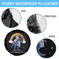 Funny Hanukkah Spare Tire Cover Jewnicorn This Is How We Jew It - Wonder Print Shop