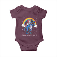 Funny Hanukkah Baby Onesie Jewnicorn This Is How We Jew It - Wonder Print Shop