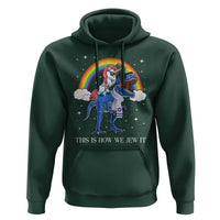 Funny Hanukkah Hoodie Jewnicorn This Is How We Jew It - Wonder Print Shop