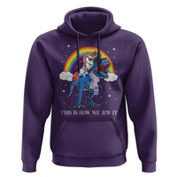 Funny Hanukkah Hoodie Jewnicorn This Is How We Jew It - Wonder Print Shop
