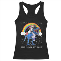 Funny Hanukkah Racerback Tank Top Jewnicorn This Is How We Jew It - Wonder Print Shop