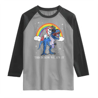 Funny Hanukkah Raglan Shirt Jewnicorn This Is How We Jew It - Wonder Print Shop